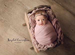 Scalloped Newborn Cradle - "The Lori Lynn"